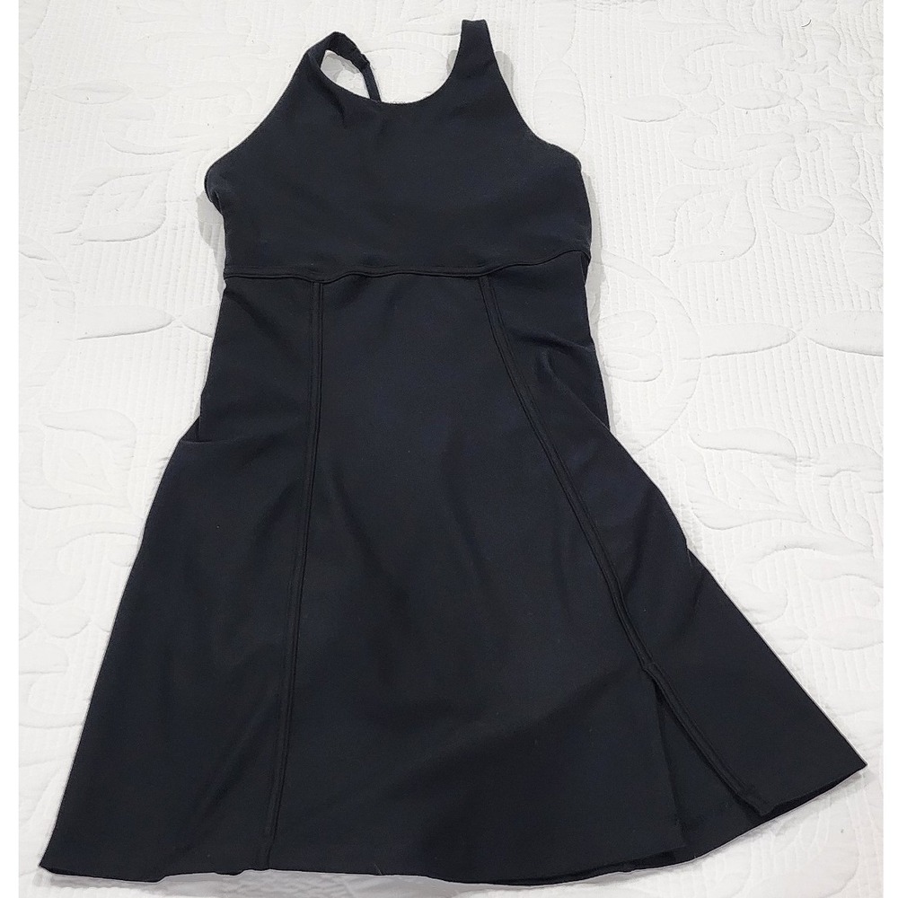 Abercrombie & Fitch YPB sculptLUX Active Dress Black XS High Neck Racerback